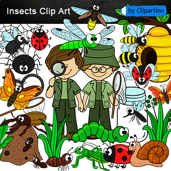 Preview of Bugs and Insects Clip Art Commercial use