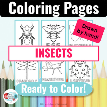 Insects Coloring Pages by Make Something Special | TPT