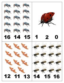 Insects: Count and Clip Cards for Math Centers | TpT