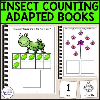 Preview of Insects Counting Adapted Books for Special Education | Insect Activities