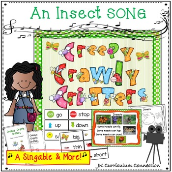 Preview of Insect Song: Creepy Crawly Critters  & Printables