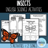 Insects - English science activities