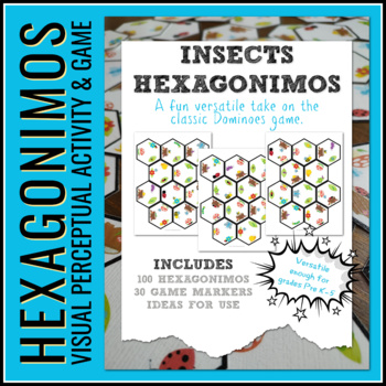 Preview of Insects Hexagonimos | Visual Perceptual Game or Activity | Occupational Therapy