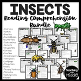 Insects Informational Text Reading Comprehension Bundle An