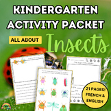 Insects Kindergarten Activities in French & English