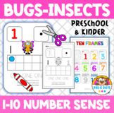 Insects Math activities | Number Worksheets for Preschool 