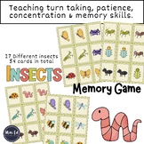 Insects Memory Game..Teaching Patience, Concentration and 
