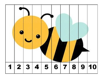 Insects Number Puzzles 1-10 by Ms Gutierrez Preschool Store | TpT