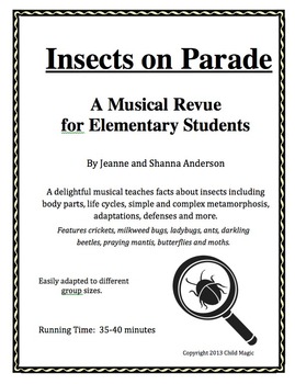 Preview of Insects On Parade: A Musical Revue for Elementary Students
