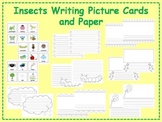 Insects Picture Cards and Paper Writing Center