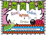 Insects: Read, Write, Color and Draw
