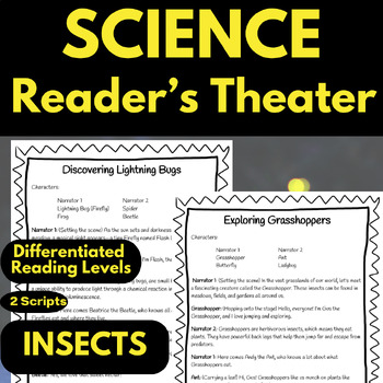 Preview of Insects Reader's Theater Script Science Differentiated Oral Reading Fluency