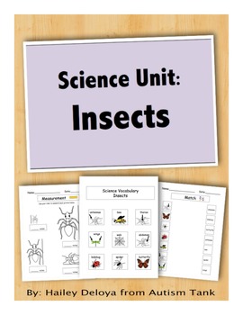 Preview of Insects: Science Unit for Kids with Autism