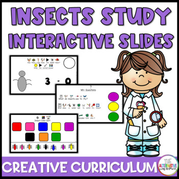 Preview of Insects Study Interactive Slides Curriculum Creative