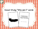 Insects 'Who Am I' Cards