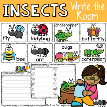 Insects Write the Room by A is for Apples | Teachers Pay Teachers