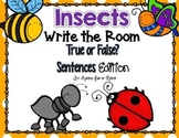Insects Write the Room - True or False Sentences