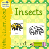 Insects Writing Booklet - Print