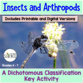 Insects and Arthropods Dichotomous Key