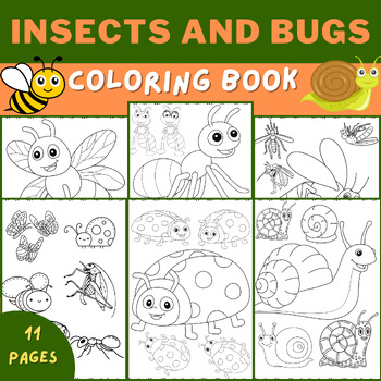 Preview of Insects and Bugs Coloring Book