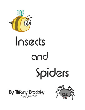 Preview of Insects and Spiders: A Science Comprehension Check