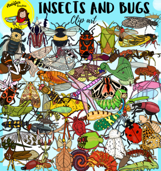 Preview of Insects and bugs clip art- 116 items!