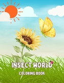 Insects world coloring book