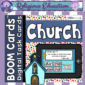 Preview of Inside My Church (objects) - BOOM Cards (Digital & Distance Learning)