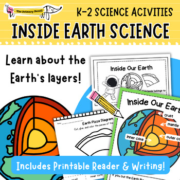 Preview of Inside Our Earth Science Activities | K-2 Reader, Charts, Diagrams, & Writing