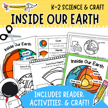 Preview of Inside Our Earth Science Activity & Craft Bundle | Science Reader & Writing