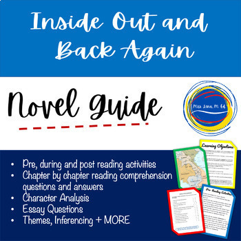 Preview of Inside Out And Back Again by Thanhha Lai Novel in Verse Study