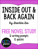Inside Out & Back Again FREE Novel Study (Distance Learning)