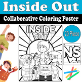 Inside Out Collaborative Coloring Poster | Final Size 30x3