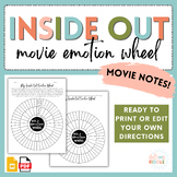 Inside Out Emotion Wheel | Movie Notes | SEL | Interperson