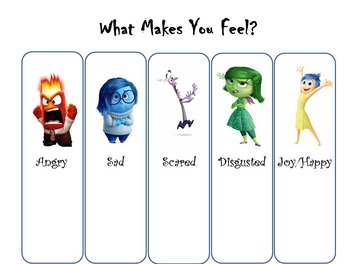 Inside Out Feelings Chart Printable