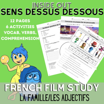 Preview of Inside Out French Film Study | Sens Dessus Dessous | FSL/Core French
