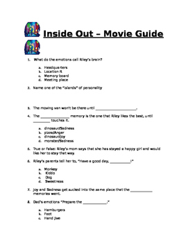 Preview of Inside Out - Movie Guide