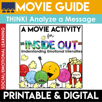 Preview of Inside Out Movie Guide | Movie Worksheets | Movie Day Activities | SEL
