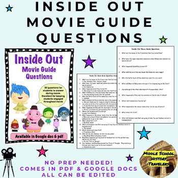 Preview of Inside Out Movie Guide Questions