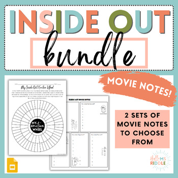 Preview of Inside Out Movie Notes | Bundle | SEL | Interpersonal Studies | FCS