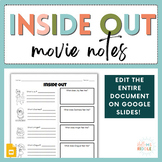 Inside Out Movie Notes | Emotions & Feelings | SEL | Inter