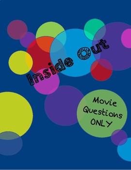 Preview of Inside Out Movie Questions ONLY