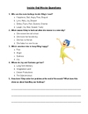 Inside Out Movie Worksheet (Simple for Young Kids)