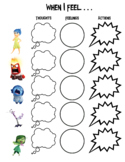 Inside Out "When I Feel" CBT Worksheet