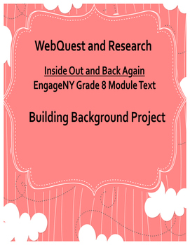Preview of Inside Out and Back Again Background WebQuest Research
