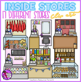 Inside Stores with Cashier Background Scenes realistic clip art