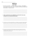 Inside Out Movie Worksheets & Teaching Resources | TpT
