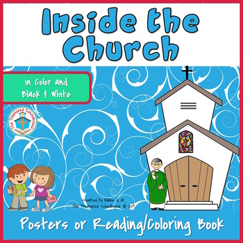 Preview of Inside the Church Posters and Coloring Pages