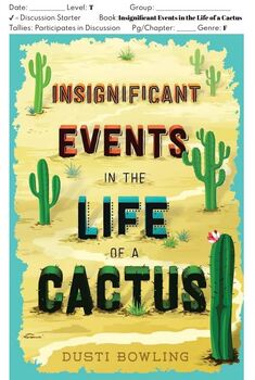 Preview of Insignificant Events in the Life of a Cactus Guided Reading/ Lit. Discussion