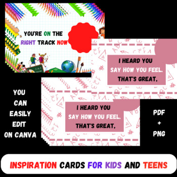 Preview of Inspiration Cards for Kids and Teens
